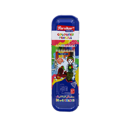 مداد رنگ ی پارسیکار (Parsikar) مدل 865-24-3 جعبه کشویی با اقلام اضافه بسته 24 رنگ