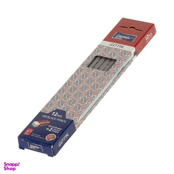 مداد مشکی HB ایمر (Immer) مدل 32 بسته 12 عددی به همراه 2 عدد پاکن