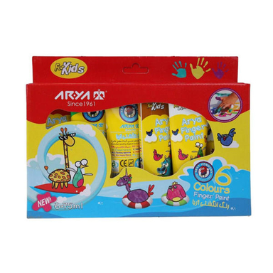 رنگ انگشتی آریا (Arya) مدل تیوبی 6 رنگ
