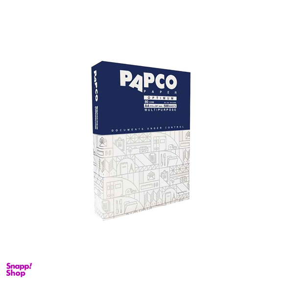 کاغذ A4 پاپکو مدل اپتیموم کد DR118 بسته 500 عددی