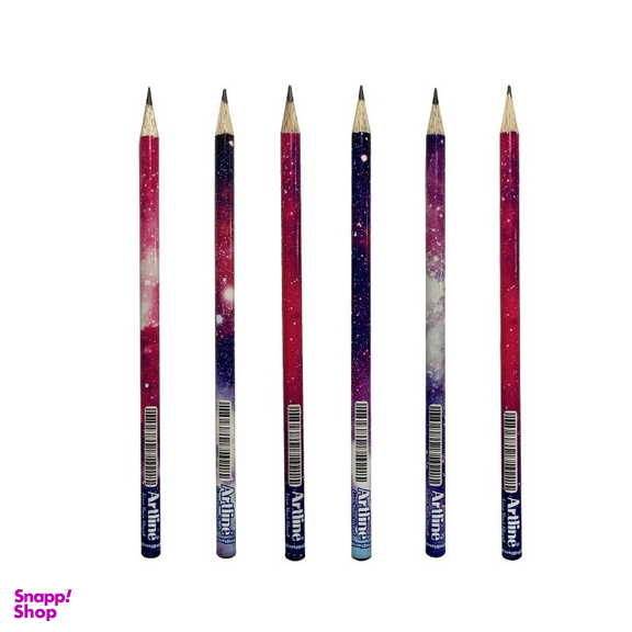 مداد مشکی آرت لاین کد EPH-006 مجموعه 6 عددی