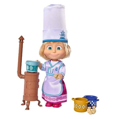 عروسک سیمبا مدل Masha Cooking Fun ارتفاع 15 سانتی متر
