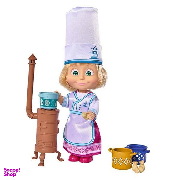 عروسک سیمبا مدل Masha Cooking Fun ارتفاع 15 سانتی متر