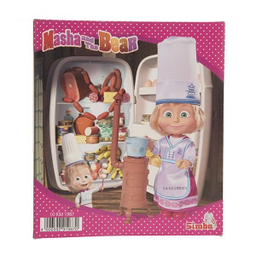 عروسک سیمبا مدل Masha Cooking Fun ارتفاع 15 سانتی متر