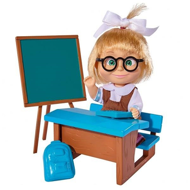 عروسک سیمبا مدل Masha School Fun سایز کوچک