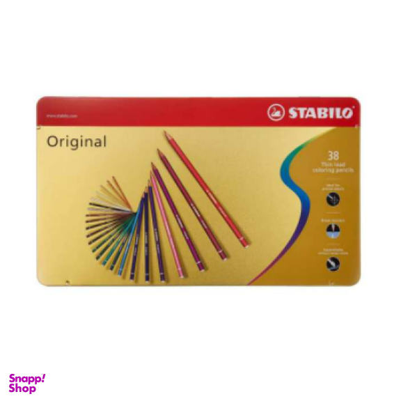 مداد آبرنگی 38 رنگ استابیلو کد 43