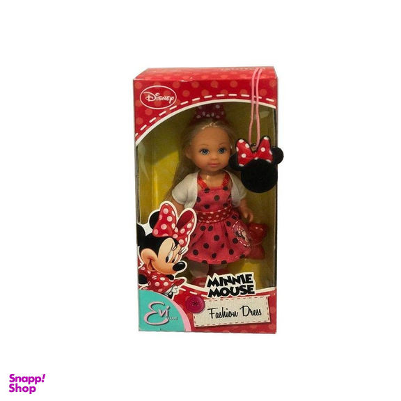 عروسک سیمبا مدل Evi Love Minnie Mouse Fashion Dress ارتفاع 12 سانتی متر