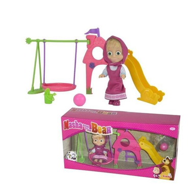 عروسک سیمبا مدل Mashas Spil Set ارتفاع 9.5 سانتی متر