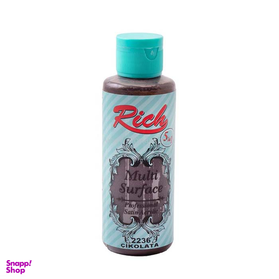 رنگ اکرولیک ریچ (Rich) مدل مولتی سورفیس رنگ chocolate 2236