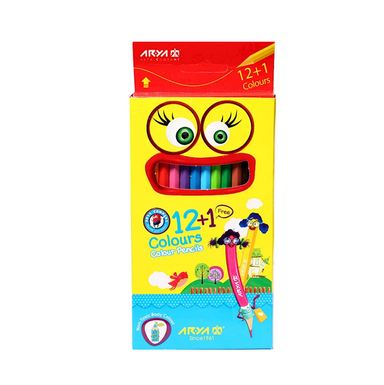 مداد رنگی آریا (Aria) بسته 12+1 رنگ جعبه مقوایی