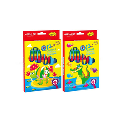 پاستل آریا (Aria) بسته 12+2 رنگ جعبه مقوایی