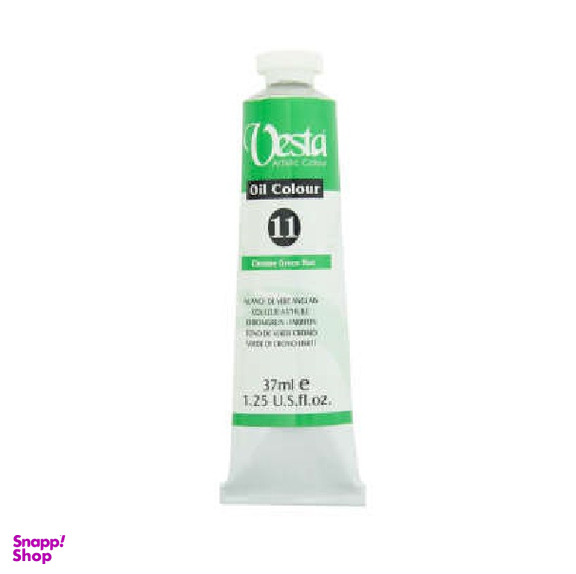 رنگ روغن وستا (Vesta) مدل Chrome Green Hue 11 حجم 37 میلی لیتر
