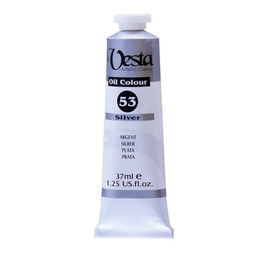 رنگ روغن وستا (Vesta) مدل Silver 53 حجم 37 میلی لیتر