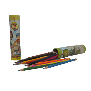 مداد 24 رنگ لوله ای هیپو (hippo) مدل RS-1282
