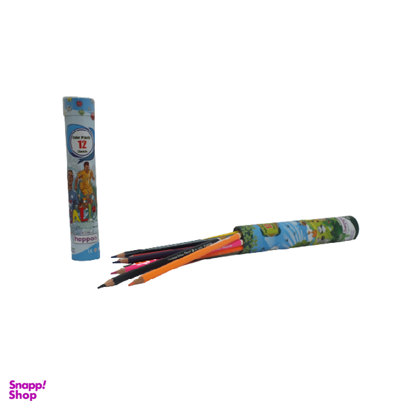 مداد 12 رنگ لوله ای هیپو (hippo) مدل RS-1280