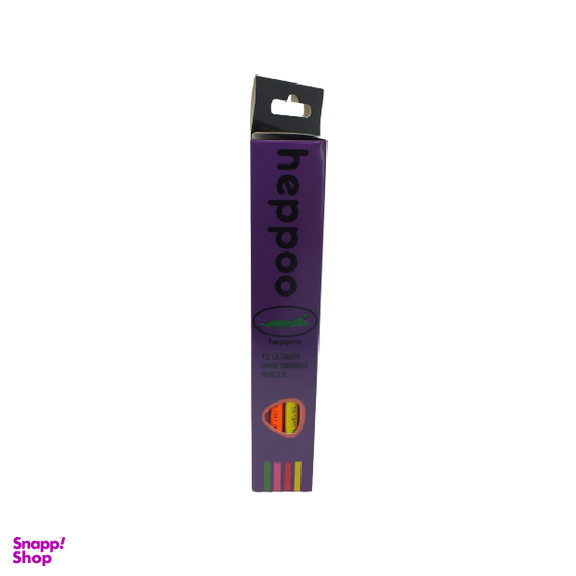 مداد سه گوش پاکن دار فسفری هیپو (hippo) مدل RS-1241 مشکی