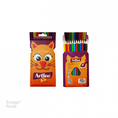 مداد رنگی آرت لاین (Artline) مدل 12 رنگ جعبه مقوایی