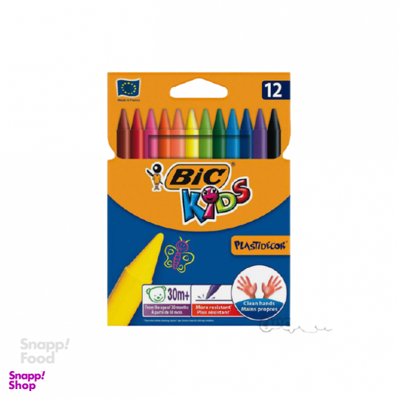 مداد رنگی بیک (Bic) مدل تراپی کالر 1 سری کیدز 12 رنگ