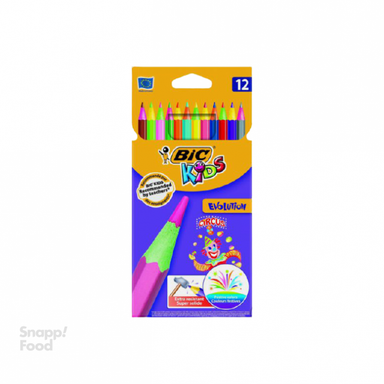 مداد رنگی بیک (Bic) مدل اولیشن سری کیدز طرح سیرک 12 رنگ