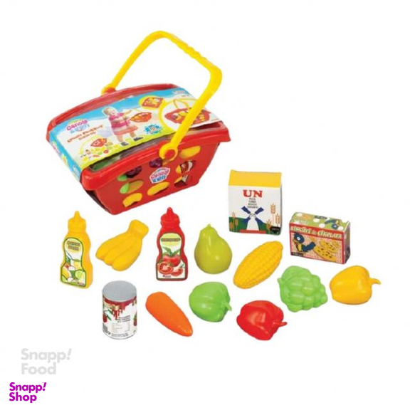 ست اسباب بازی سبد سوپر مارکت 14 قطعه (Dede) سری کندی اند