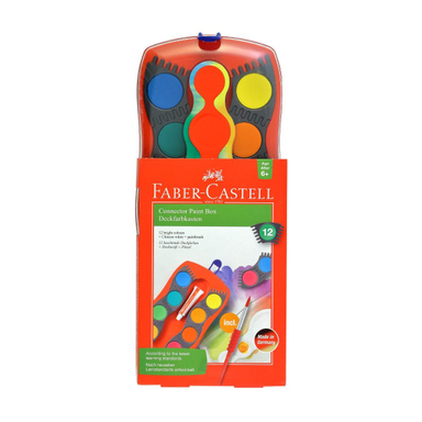 آب رنگ پازلی فابر کاستل (Faber Castell) بسته 12 رنگ
