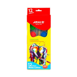 آبرنگ بیضی آریا (Arya) سایز بزرگ بسته 12 رنگ