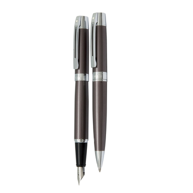 خودکار و خودنویس شفر (Sheaffer) مدل 300 بدنه دودی با گیره استیل