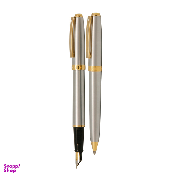 خودکار و خودنویس شفر (Sheaffer) مدل Prelude بدنه استیل با گیره زرد