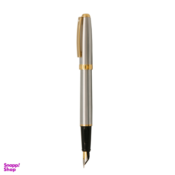 خود نویس شفر (Sheaffer) مدل Prelude بدنه استیل با گیره زرد