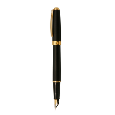 خود نویس شفر (Sheaffer) مدل Prelude بدنه مشکی ابری با گیره زرد