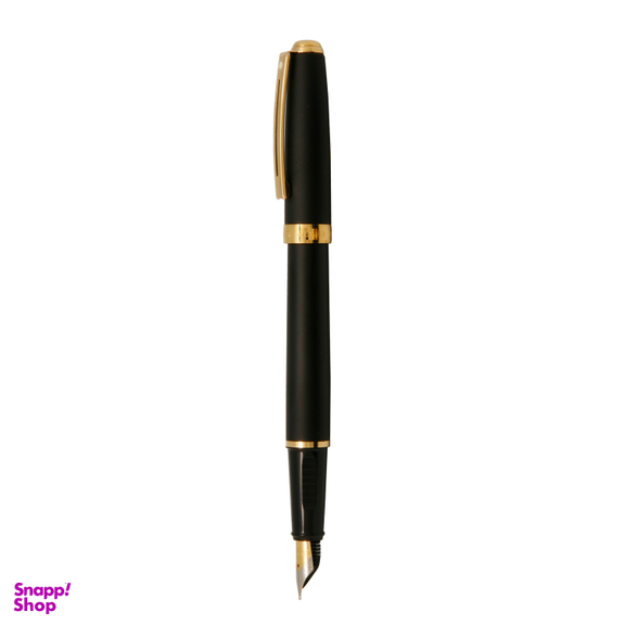 خود نویس شفر (Sheaffer) مدل Prelude بدنه مشکی ابری با گیره زرد