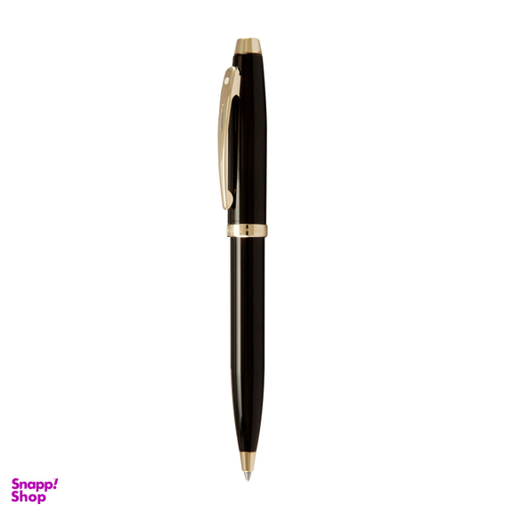 قلم شفر (Sheaffer) مدل 100 بدنه مشکی لاکی با گیره زرد