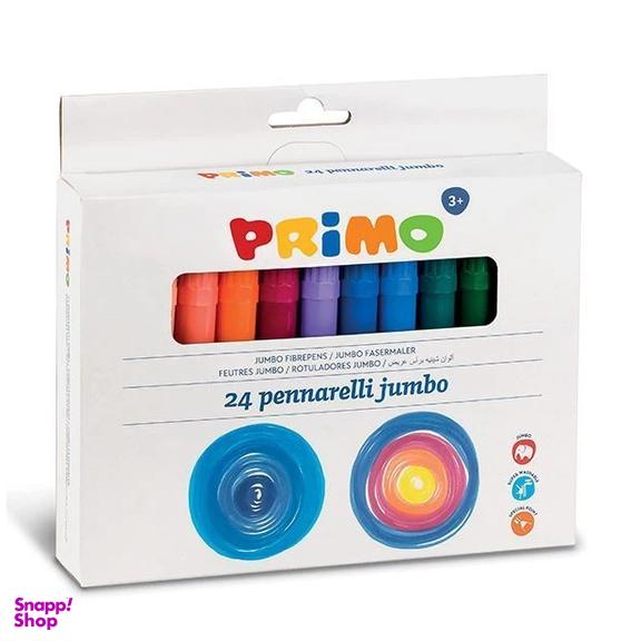 ماژیک نقاشی پریمو (Primo) جامبو 24 رنگ کد 604Jumbo24