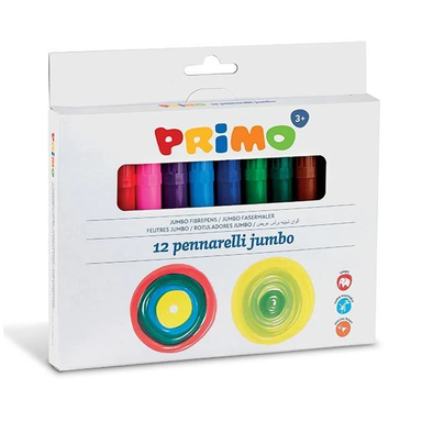 ماژیک نقاشی پریمو (Primo) جامبو 12 رنگ کد 603Jumbo12