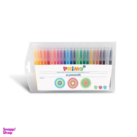 ماژیک نقاشی پریمو (Primo) قابل شستشو 24رنگ کد 606Pen24B