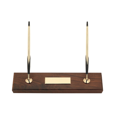 ست رومیزی شامل خودکار و اتود طلا 10 عیار کراس (Cross) مدل Double Desk Set