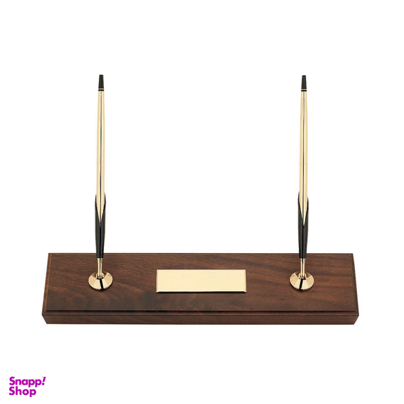 ست رومیزی شامل خودکار و اتود طلا 10 عیار کراس (Cross) مدل Double Desk Set
