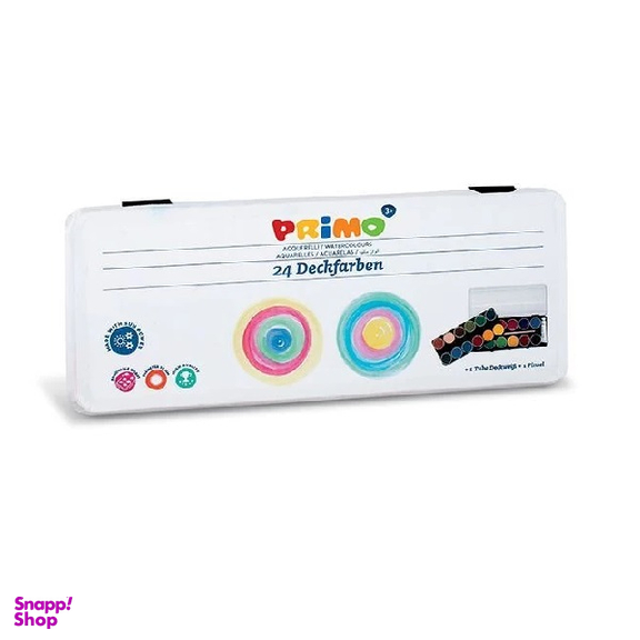 آبرنگ 24 رنگ پریمو (Primo) جعبه فلزی کد 134A24Mgm
