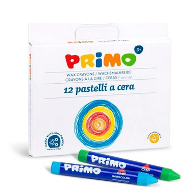 مداد شمعی پریمو (Primo) جعبه مقوایی 12 رنگ مدل 051Pc12I