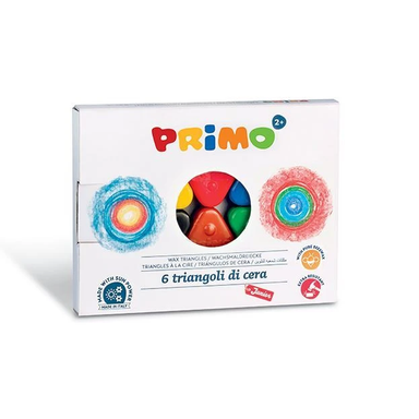 مداد شمعی پریمو (Primo) مثلثی 6 رنگ مدل 074Tri6