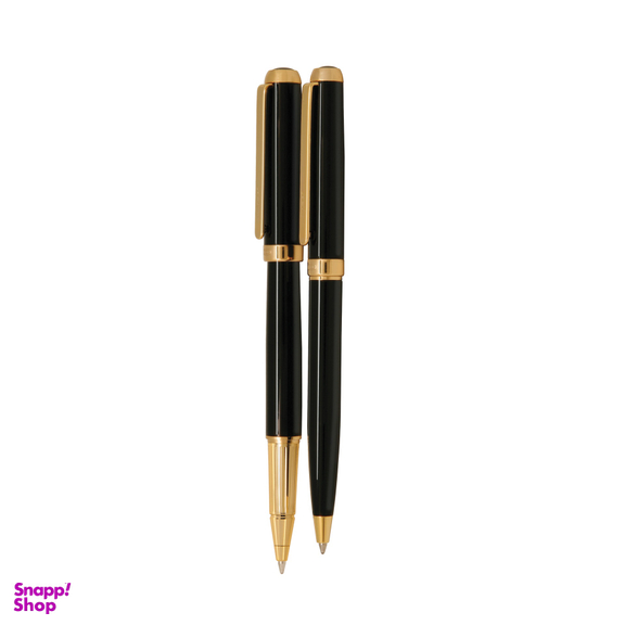 روان نویس و خودکار ایپلمات (Iplomat) مدل Lord بدنه مشکی لاکی با گیره زرد