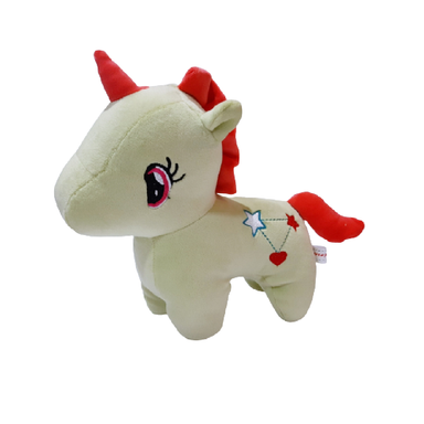 عروسک یونیکورن تک شاخ ستاره سبز رنگ سایز کوچک