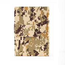 دفتر رگال مدل شطرنجی سردوشی رنگ قهوه‌ای