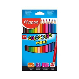 مدادرنگی 12 رنگ مقوایی ماپد (Maped) مدل 834010 Jumbo