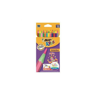 مدادرنگی 12 رنگ مقوایی بیک (Bic) مدل Evolution Circus