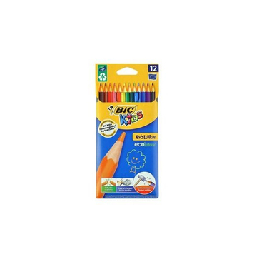 مدادرنگی 12 رنگ مقوایی بیک (Bic) مدل Ecolutions