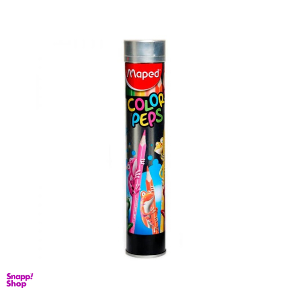 مدادرنگی 12 رنگ فلزی استوانه‌ای ماپد (Maped) مدل 832044