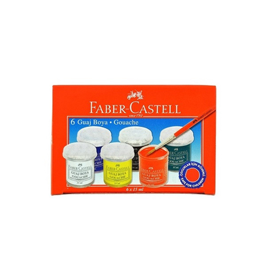 گواش فسفری فابر کاستل (Faber Castell) مدل 6 رنگ مدل 160403