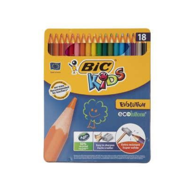 مدادرنگی 18 رنگ فلزی بیک (Bic) مدل Ecolutions Evolution