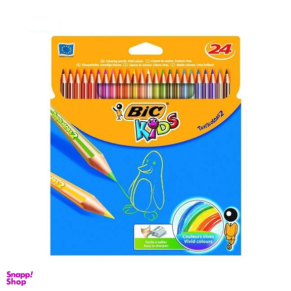 مدادرنگی 24 رنگ بیک (Bic) مدل Tropicolors 2